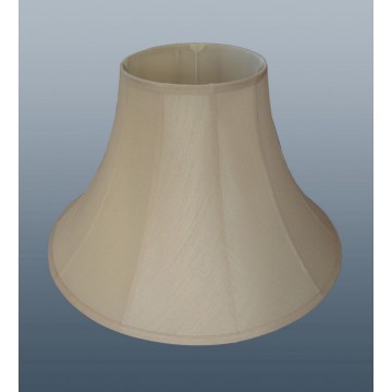 22" FAUX SILK AND CREAM LINED BELL LAMPSHADE