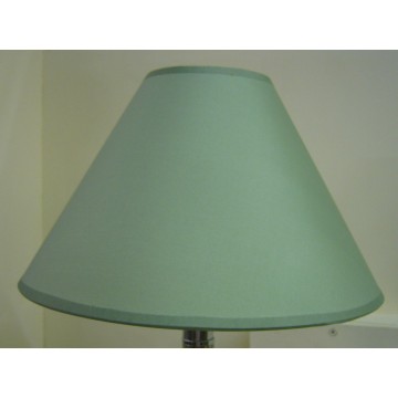 14" COTTON COOLIE PENDANT OR TABLE LAMPSHADE IN MID GREEN COLOUR