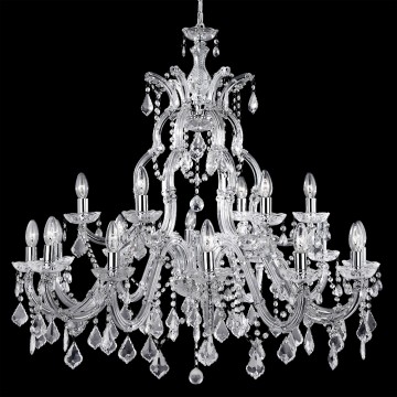 MARIE THERESE - CHROME CRYSTAL CHANDELIER