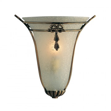 WALL WASHER - ANTIQUE BRONZE AND SCAVO GLASS